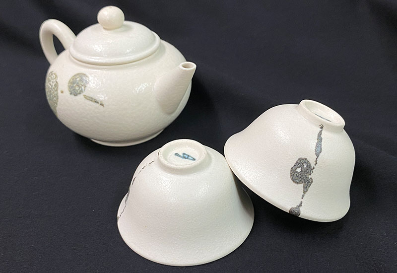 灰釉茶組 